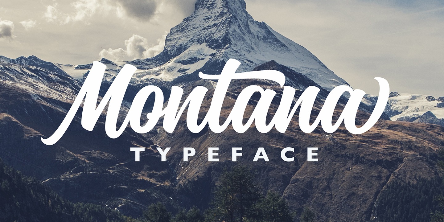 Example font Montana Typeface #7
